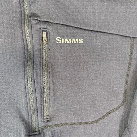 Simms Men's Thermal QTR Midlayer 1/4 Zip Insulated Waffle Top Size 3XL - Picture 3 of 6